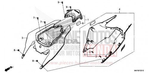CAPOT ARRIERE CBR1000RAK de 2019